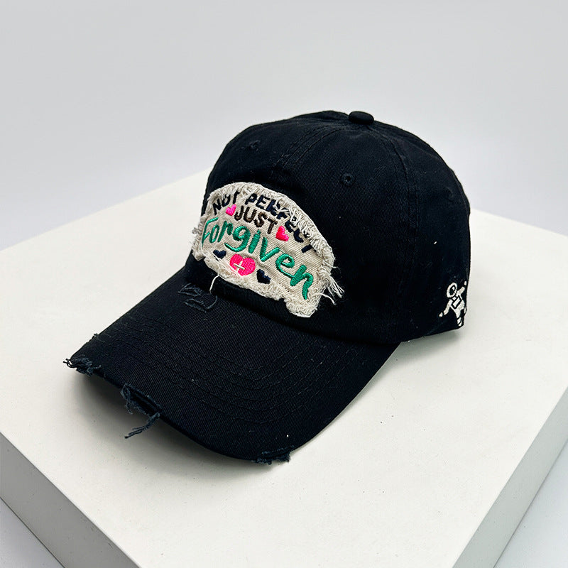 Women's Distressed Cotton Inspirational Baseball Cap Kalsten