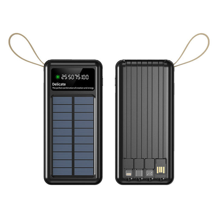Solar-powered power bank with digital display and innovative fast charging function Kalsten