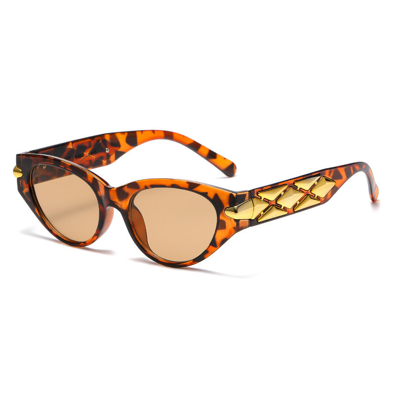 Women's Cat-Eye Sunglasses with Luxurious Accents and Unique Design Kalsten