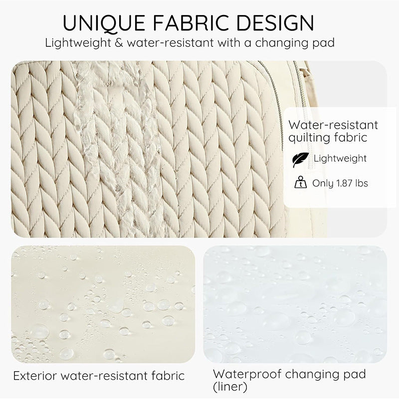 Elegant backpack with braided design Kalsten