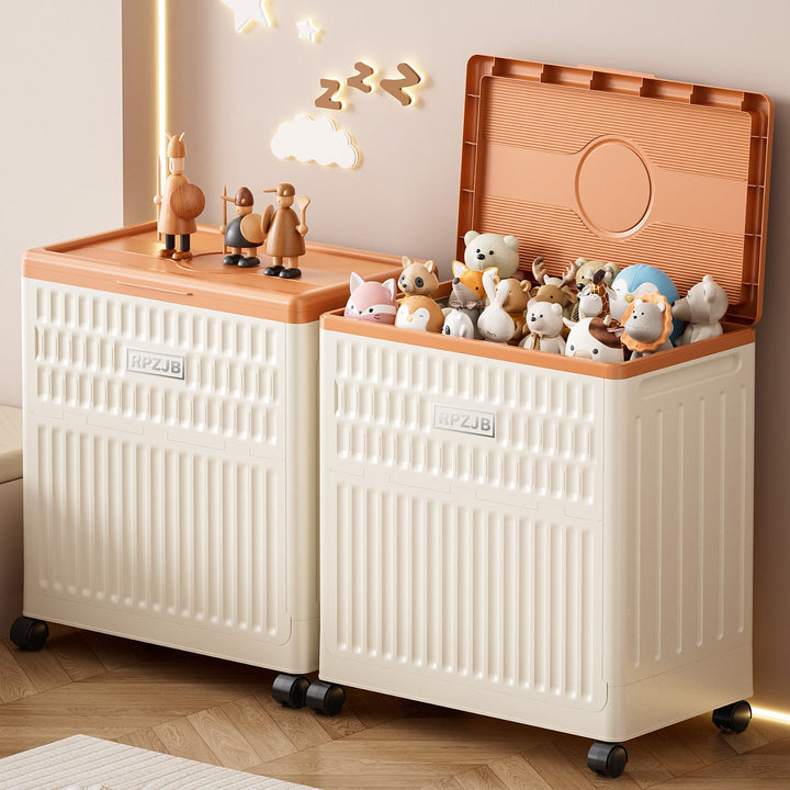 Ladies stylish and functional laundry basket with wheels Kalsten