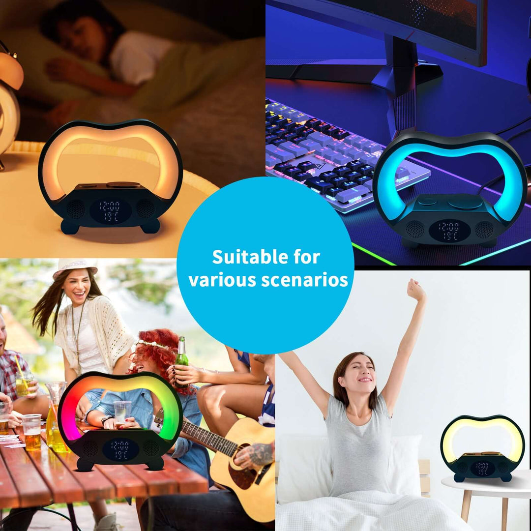 Six-in-one Smart Remote Control Bluetooth Ambience Light Multi-function Wireless Charger | Kalsten