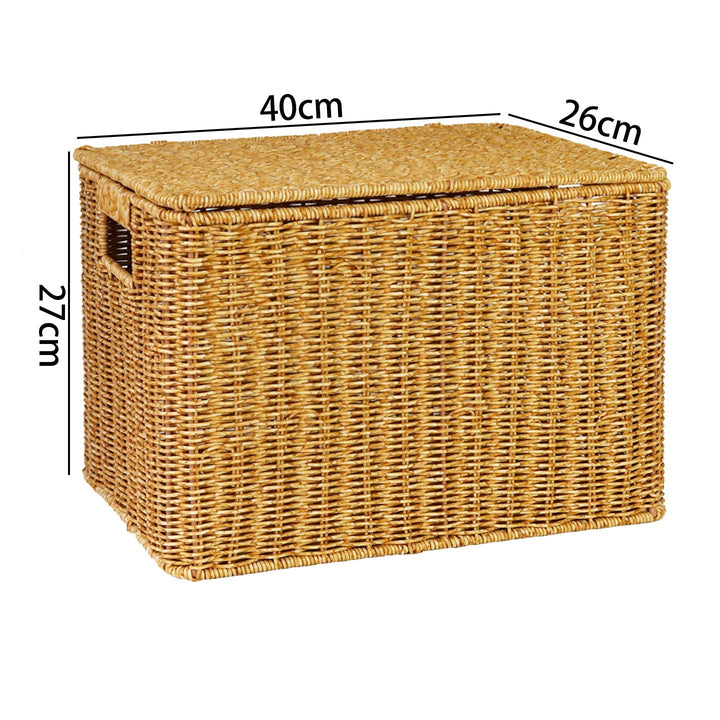 Ladies Generous Storage Basket with Lid Kalsten