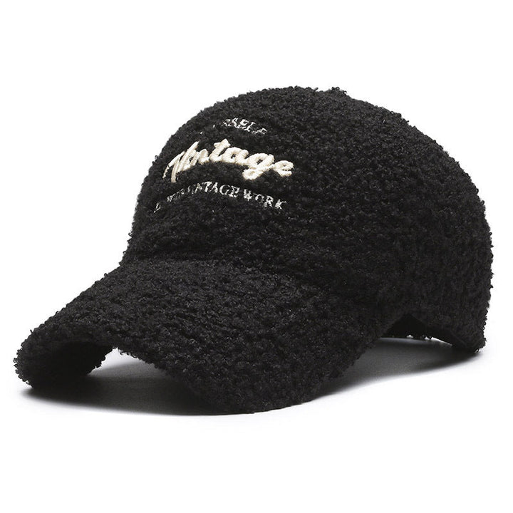 Women's Vintage-Inspired Plush Baseball Cap Kalsten