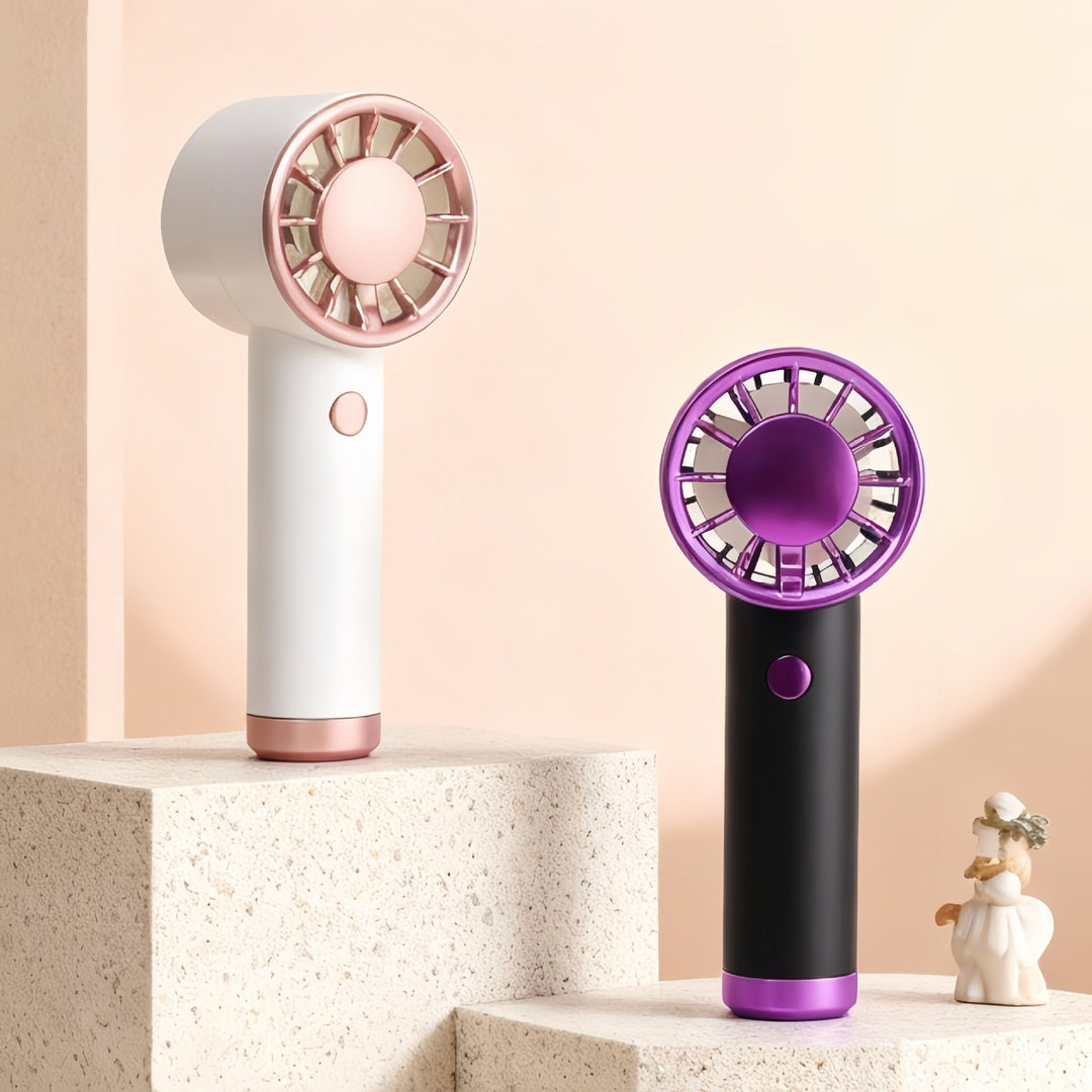 Women Portable Hand Fan with powerful battery technology and elegant design Kalsten