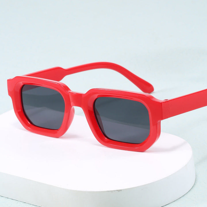Women's fashionable square sunglasses with clear frame Kalsten