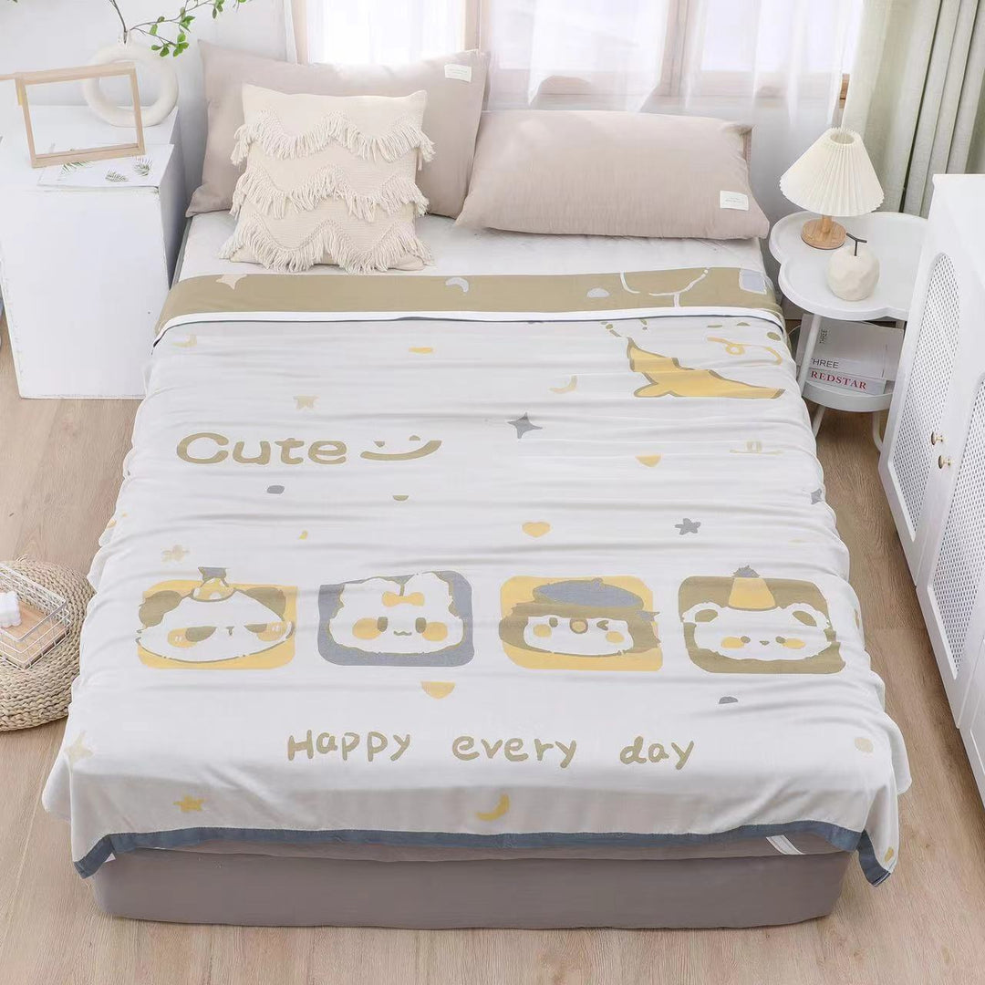 Ladies bedspread with playful nature motif Kalsten