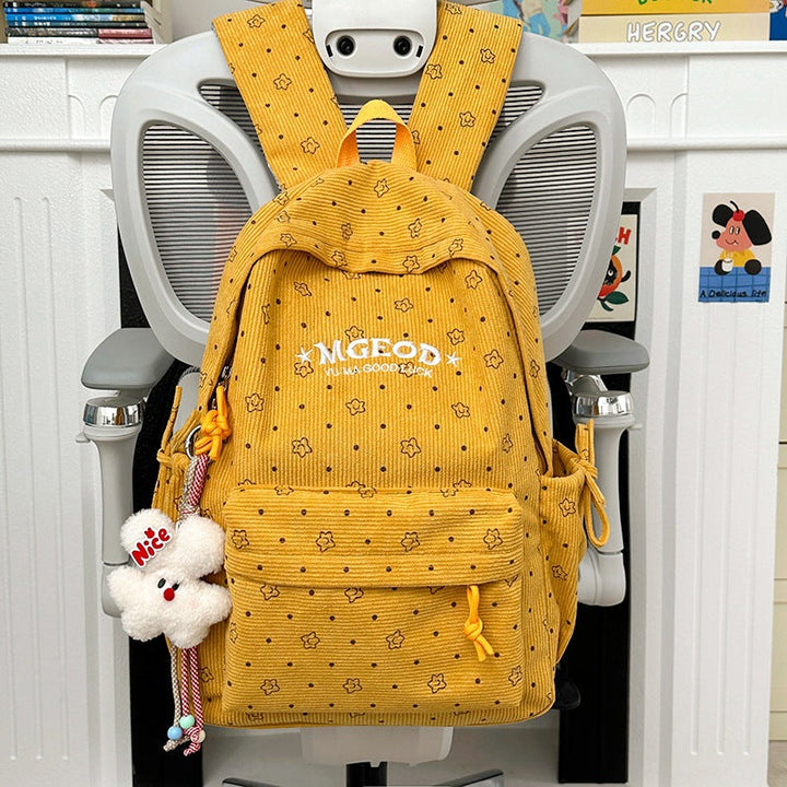 Casual Corduroy Backpack Kalsten