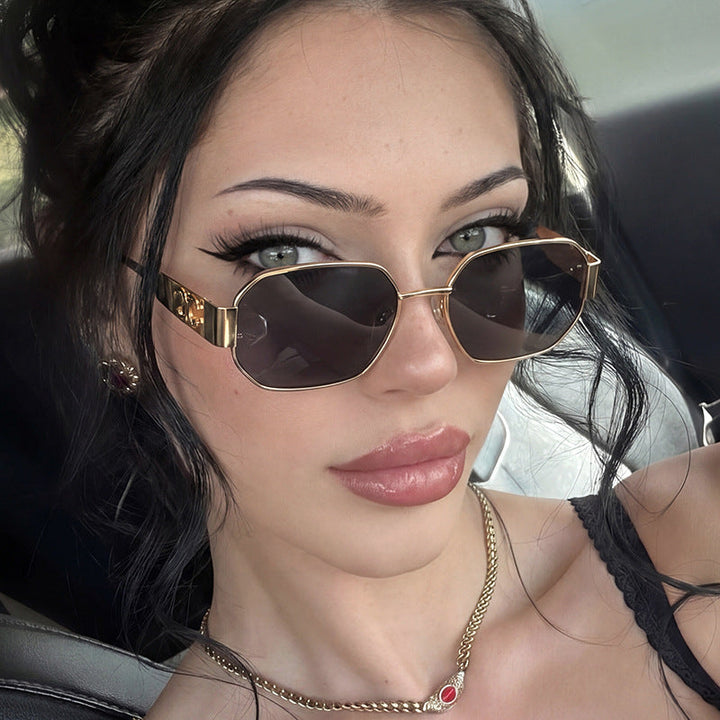 Women's geometric sunglasses in modern design with polarized lenses Kalsten