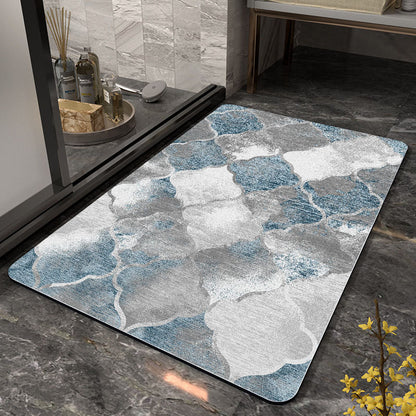 Abstract Geometric Pattern Bath Mat Acalora