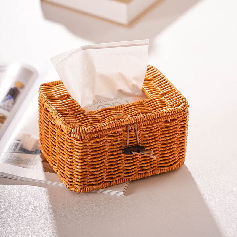 Women Handwoven Storage Box with Lid Kalsten
