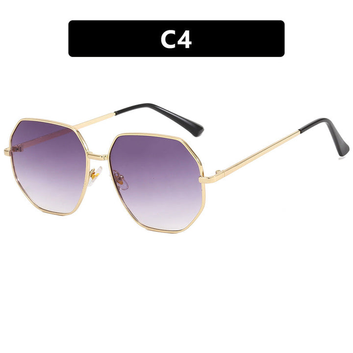Women's fashionable geometric sunglasses with protective UV filter and stylish frame Kalsten