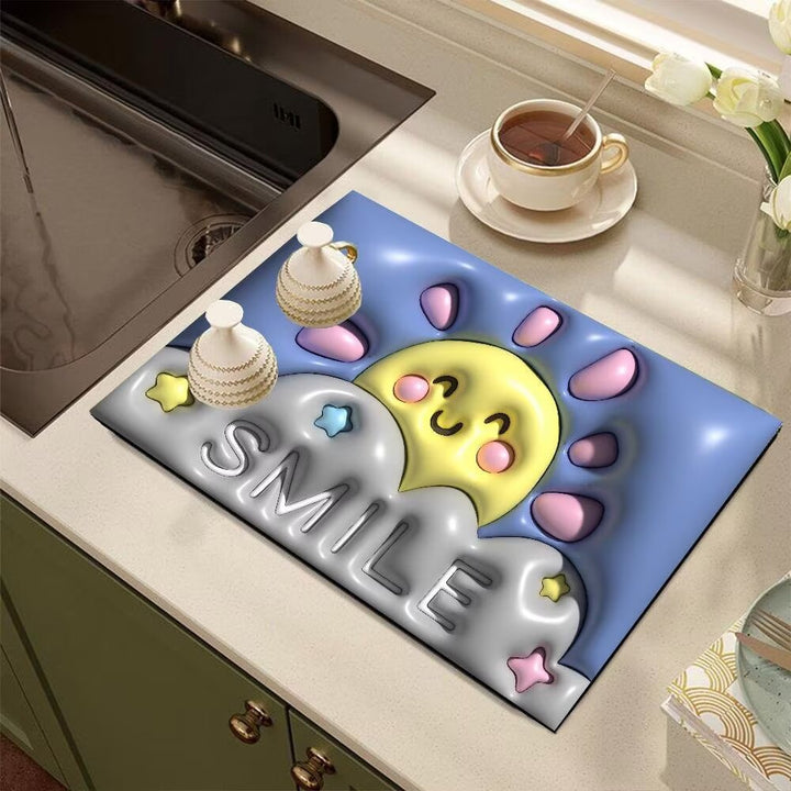 Cute Cartoon Dog-Themed Kitchen Mat Kalsten