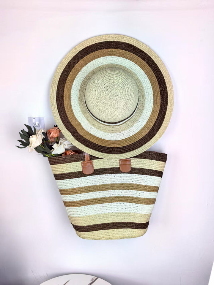 Summery beach bag and sun hat Kalsten