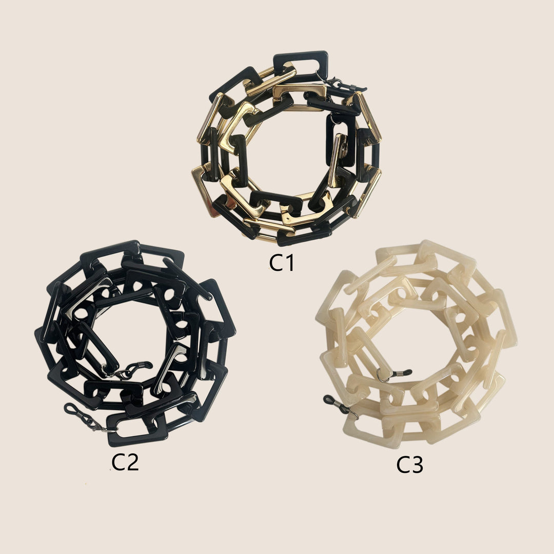 Bold Geometric Eyewear Chain Kalsten