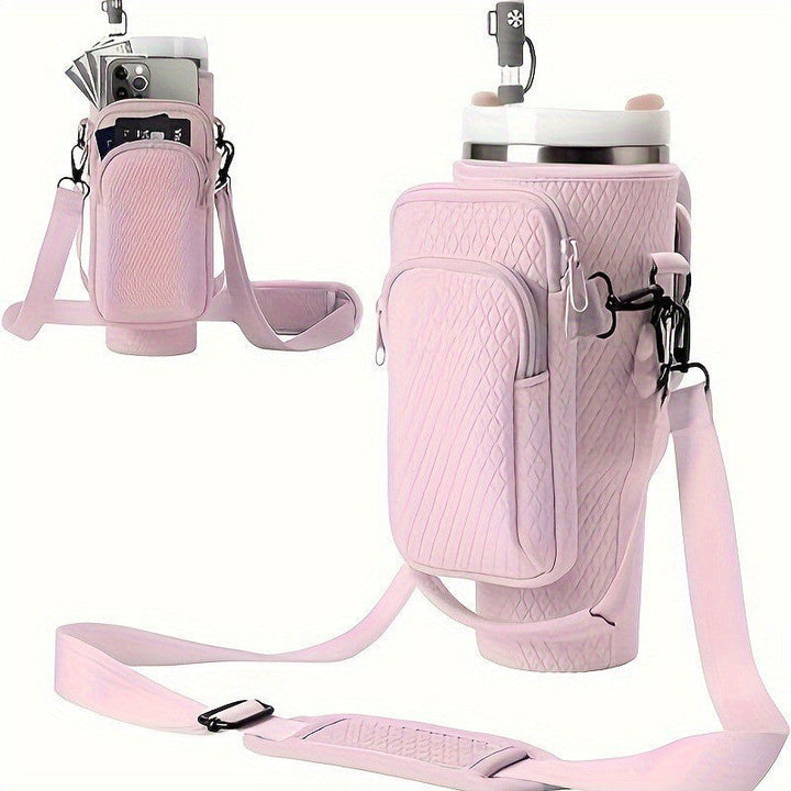 Ladies trendy and sparkling drinking bottle with shoulder bag Kalsten