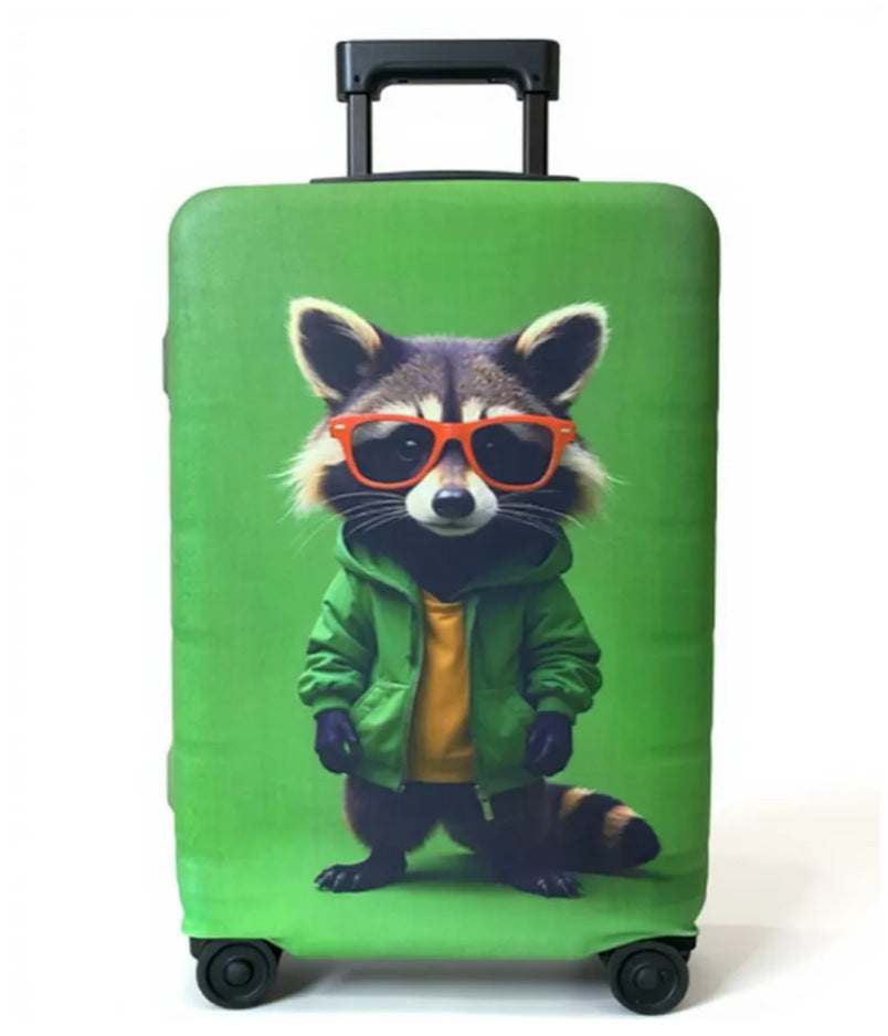 Unisex nan elastic suitcase cover with artistic marble print, shockproof fit and tear-resistant stretch material Kalsten