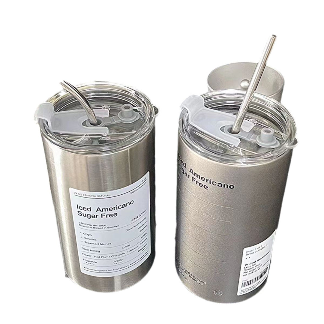 Women's Insulated Drinking Bottle with Creative Design and Integrated Straw Kalsten