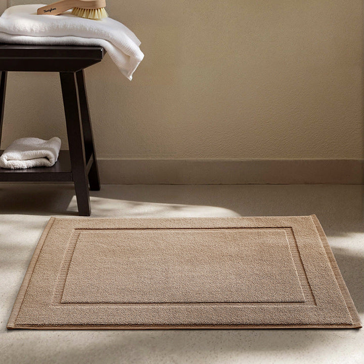 Soft Textured Round Bath Mat Kalsten