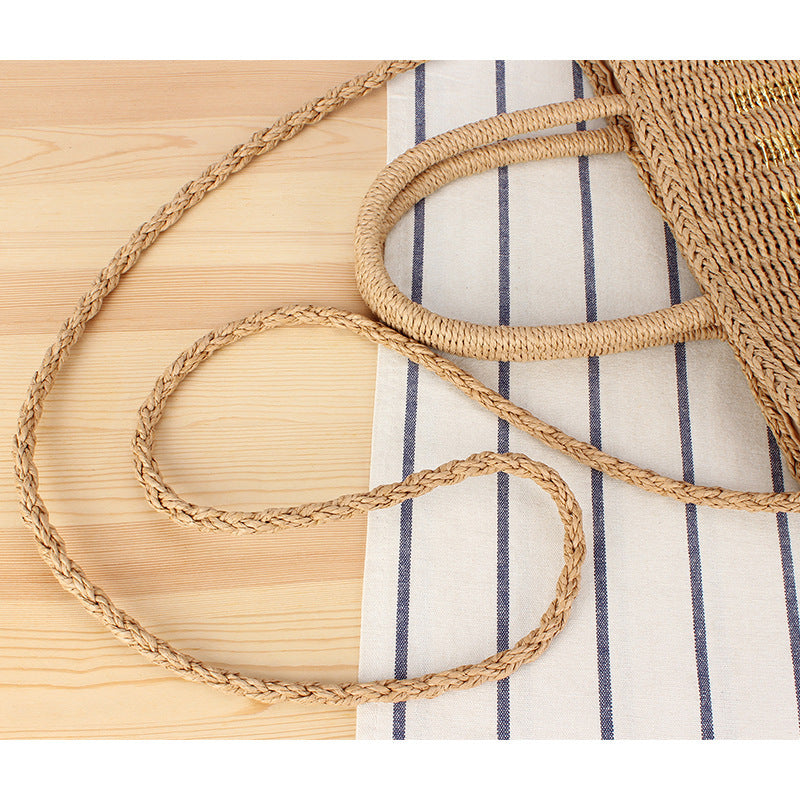 Braided tote bag with double carrying handles Kalsten