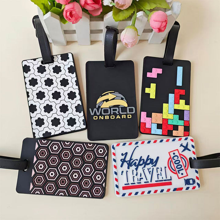 Unisex Retro Puzzle-Themed Luggage Tag Kalsten