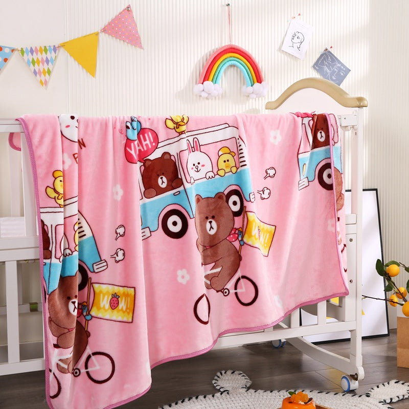 Children's Cartoon Character Fleece Blanket Kalsten