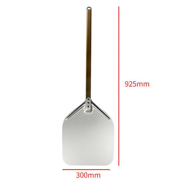 extra-long wooden handled aluminum pizza peel with flat square paddle Kalsten