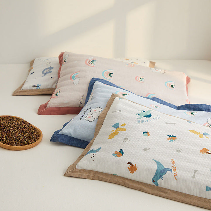 Cozy pillow with colorful rainbow motif Kalsten