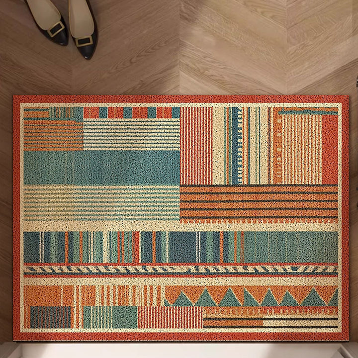 Geometric Patterned Entryway Mat