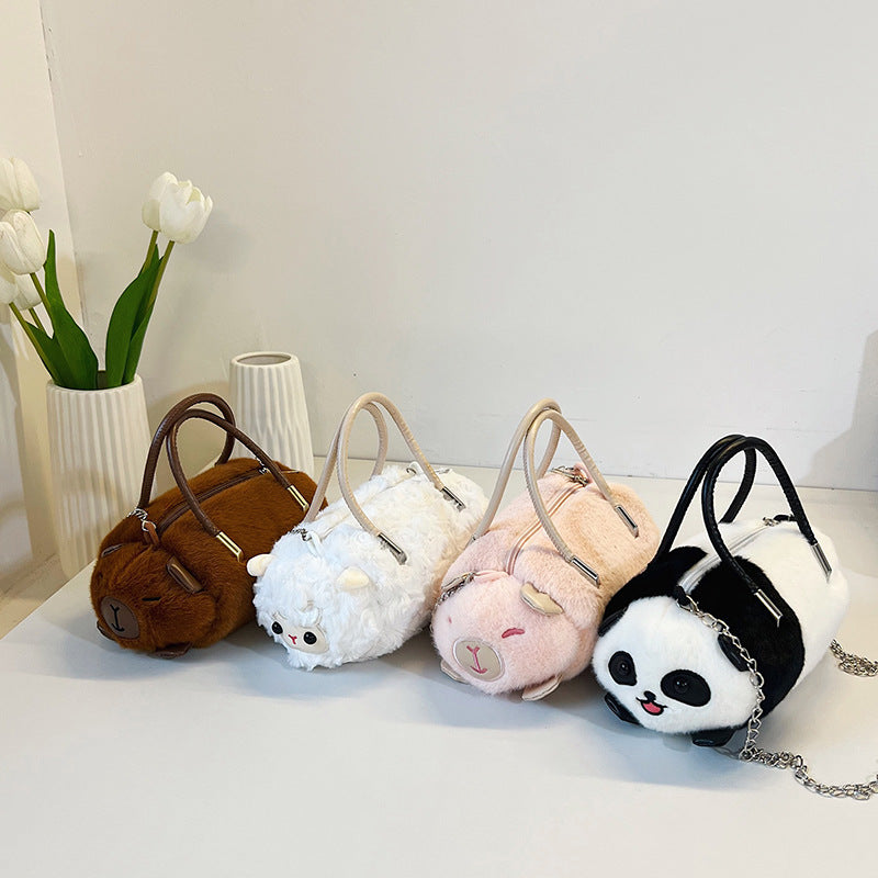 Plush handbag with animal design Kalsten