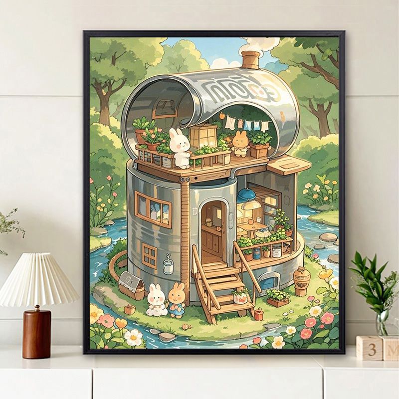 Whimsical Home Illustration Wall Art Kalsten