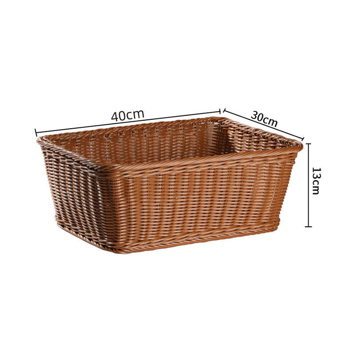 Handwoven Rustic Storage Basket with Ergonomic Design Kalsten