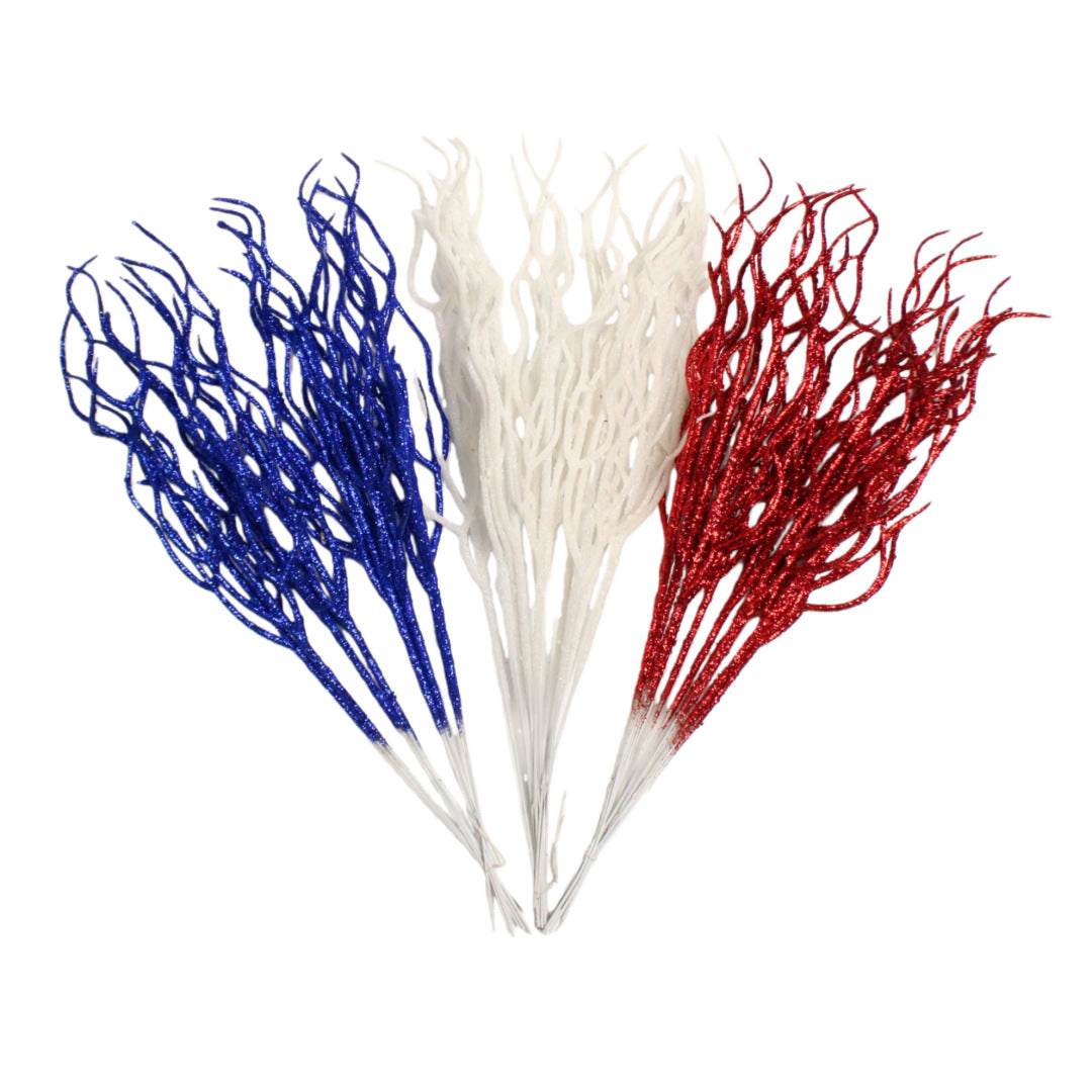 Unisex decorative star branch with berries and flexible wire stem for wreath and table decoration Kalsten