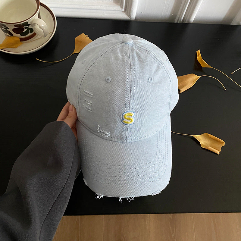 Unisex Distressed Embroidered Baseball Cap Kalsten