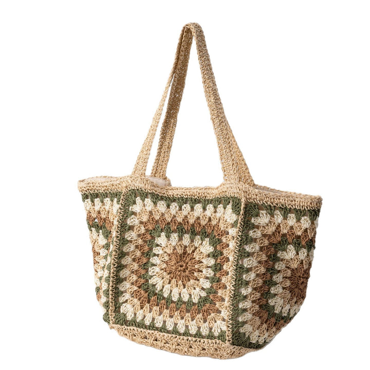 Handcrafted Beach Bag in Geometric Design Kalsten