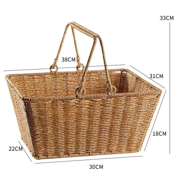 Unisex Rectangular Shopping and Storage Basket Kalsten