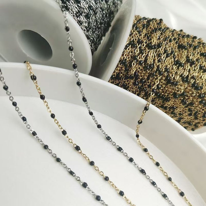 Delicate Beaded Chain Necklace Kalsten