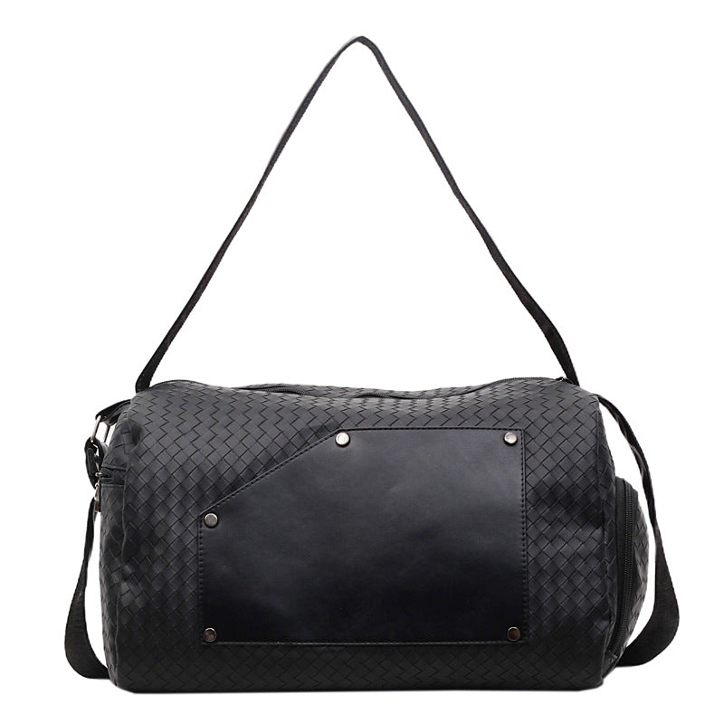 Elegant Sport Duffel Bag with Woven Design and Removable Shoulder Strap Kalsten