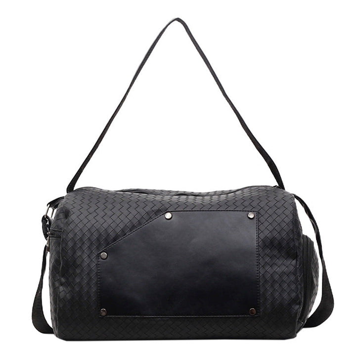 Elegant Sport Duffel Bag with Woven Design and Removable Shoulder Strap Kalsten