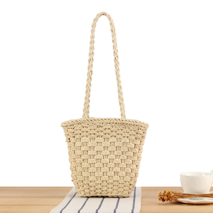 Handbag Made of Handmade Natural Weave with Sturdy Carry Handle Kalsten