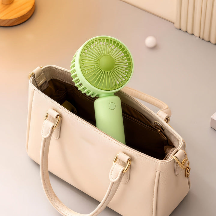 Women's Portable Hand Fan with USB-C Connection and Innovative Design Kalsten