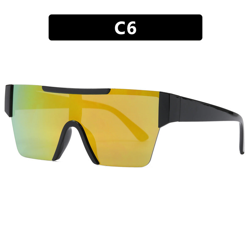 Women's futuristic sports sunglasses with UV protection and wide lens area Kalsten