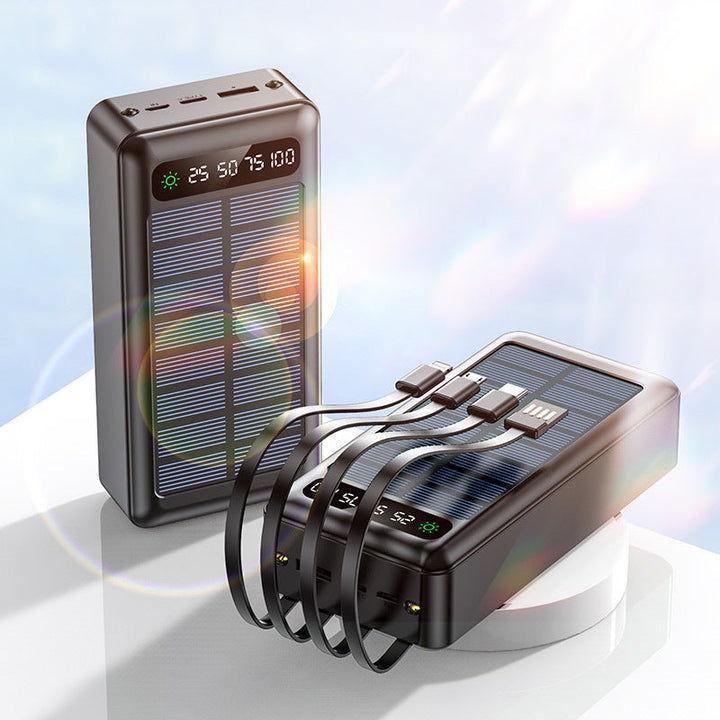 Solar Power Bank with Multifunctional Charging Function and Integrated LED Display Kalsten