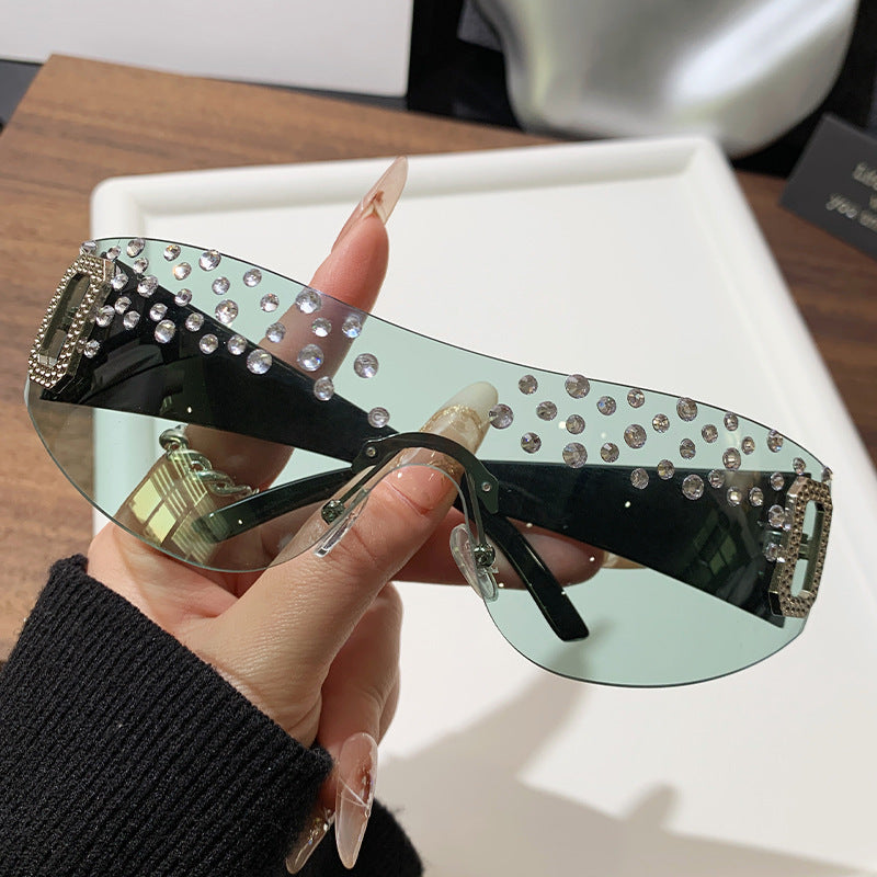 Women's Glamorous Sunglasses with Glitter Accents Kalsten