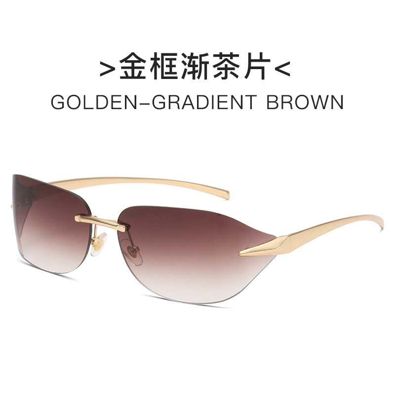 Women futuristic sunglasses with elegant minimalist design Kalsten