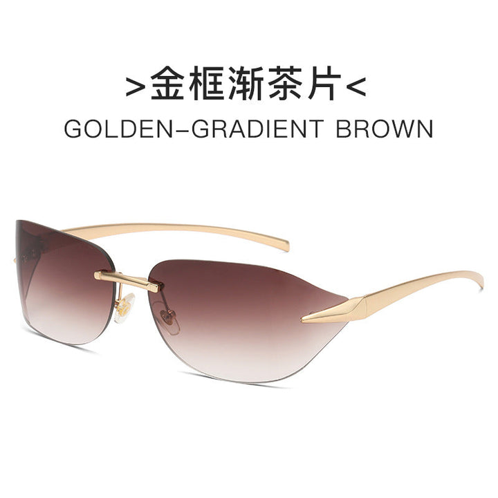 Women futuristic sunglasses with elegant minimalist design Kalsten
