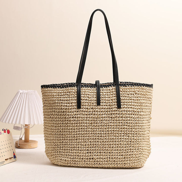 Stylish and spacious wicker bag Kalsten