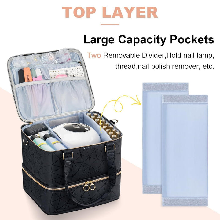 Cosmetic storage bag with multiple compartments Kalsten