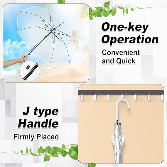Ladies Transparent Umbrella with Elegant Design Kalsten