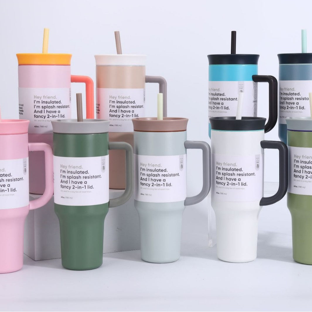 Women's insulated mug with 2-in-1 lid Kalsten